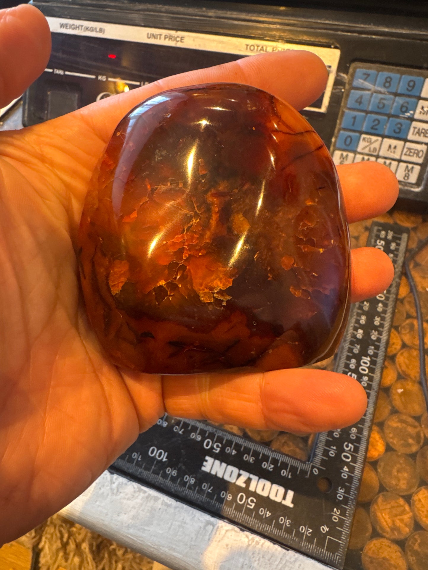 Carnelian freeform From Madagascar 410 grams EBY1#7