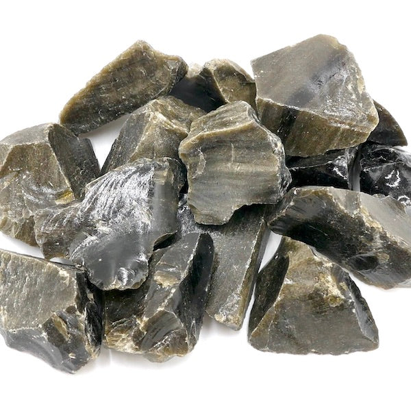 1kg Rough Gold Sheen Obsidian – Natural Volcanic Glass (Ideal for Tumbling)