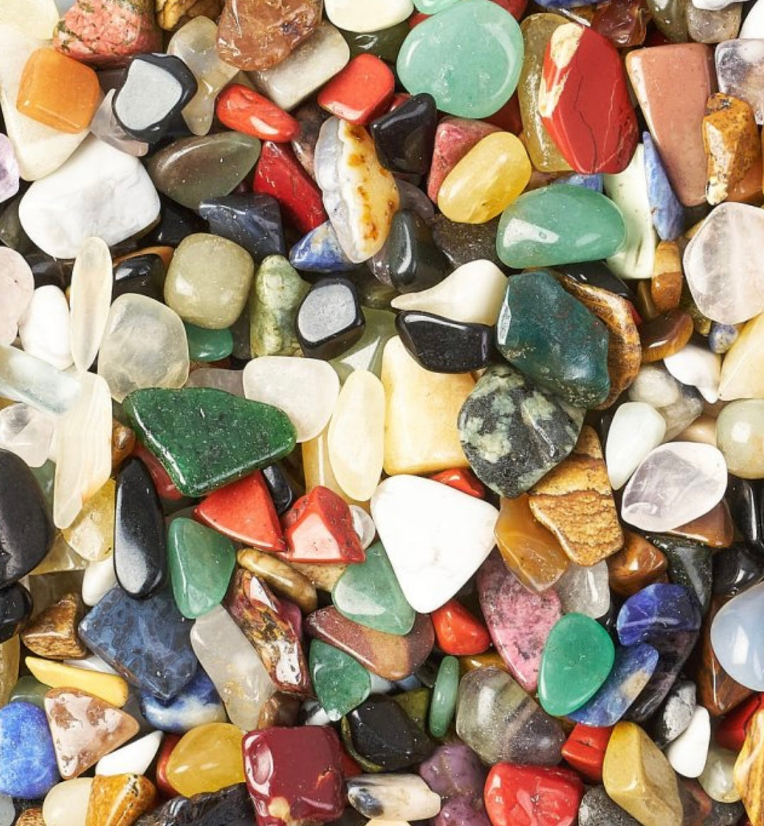 🌈 TUMBLESTONE MIX – EXTRA SMALL 8–12 MM (1 KG)