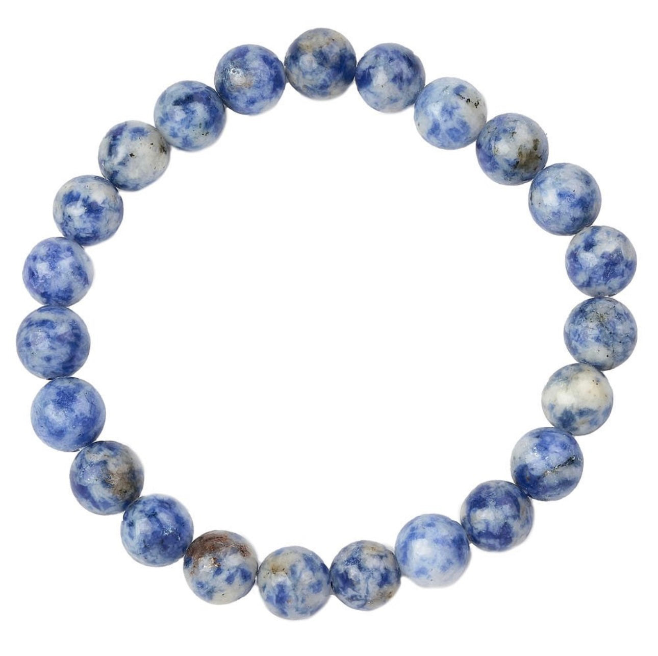 🔷 Sodalite Bracelet – 8mm Beads on Elastic | Clarity, Communication & Inner Peace