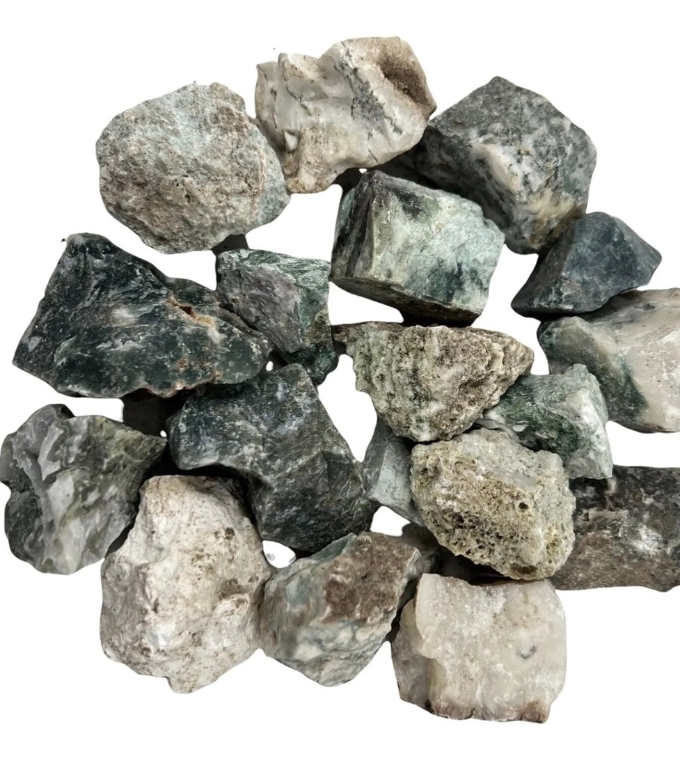 Rough Tree Agate – Natural Crystal for Tumbling, Lapidary & Craft Use (Sold per Kilo)