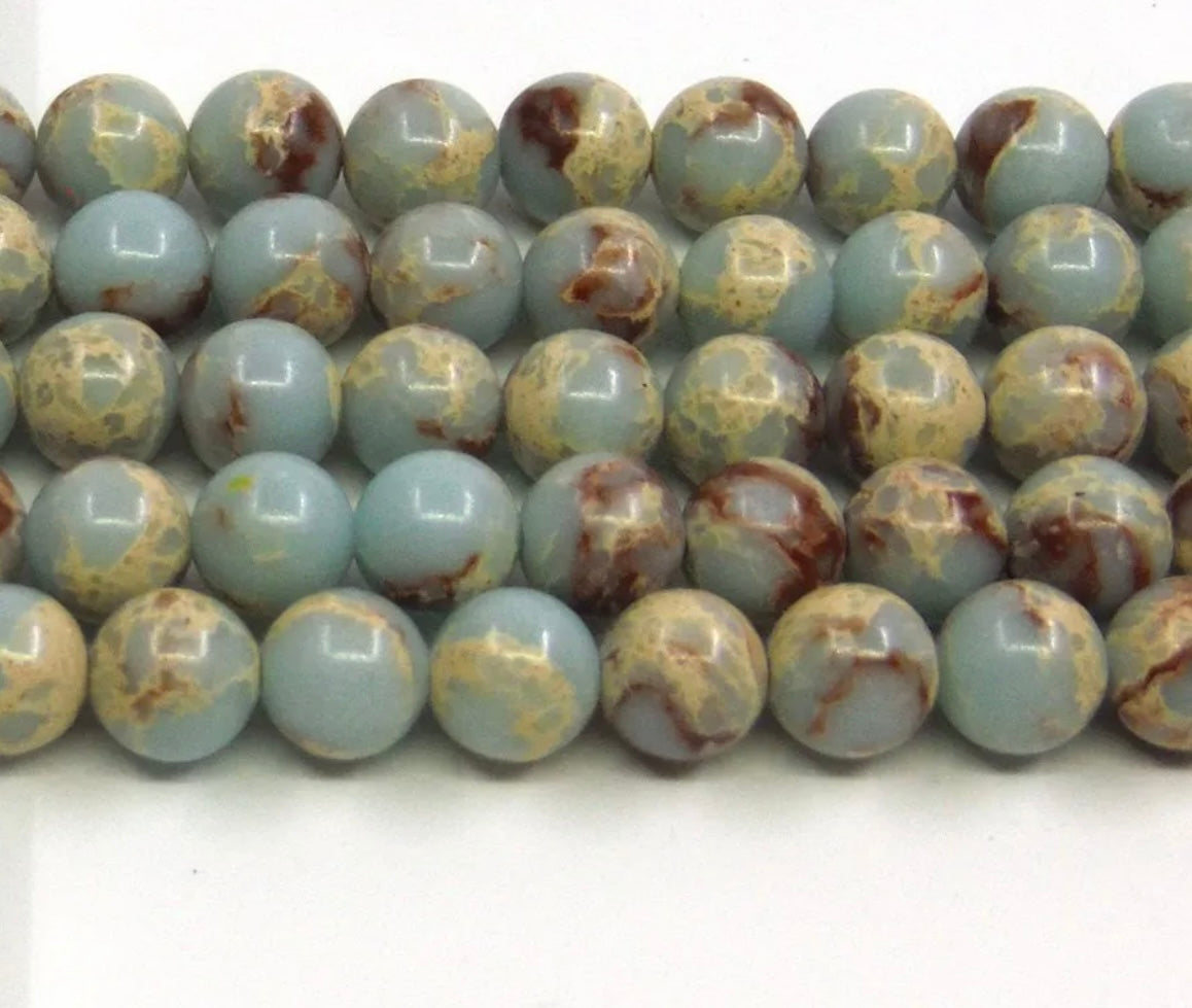Impression Jasper 8mm Bead Bracelet – Calming • Earthy • Grounding