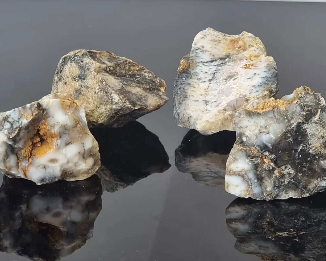 1 kg Large Rough Dendritic Agate Pieces