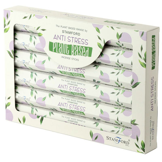 Pack of 6x Plant Based Incense Sticks - Anti Stress