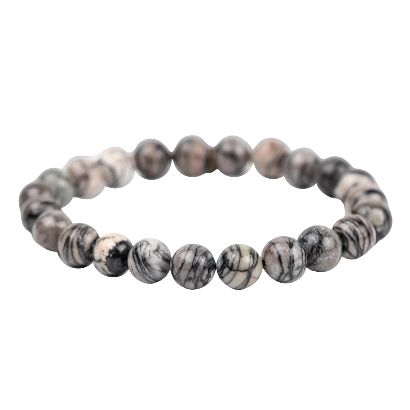 Picasso jasper 8mm bead bracelet