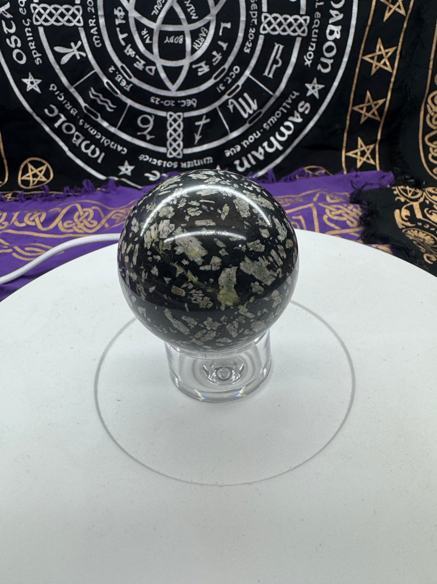 Bamboo jasper sphere lft1#8