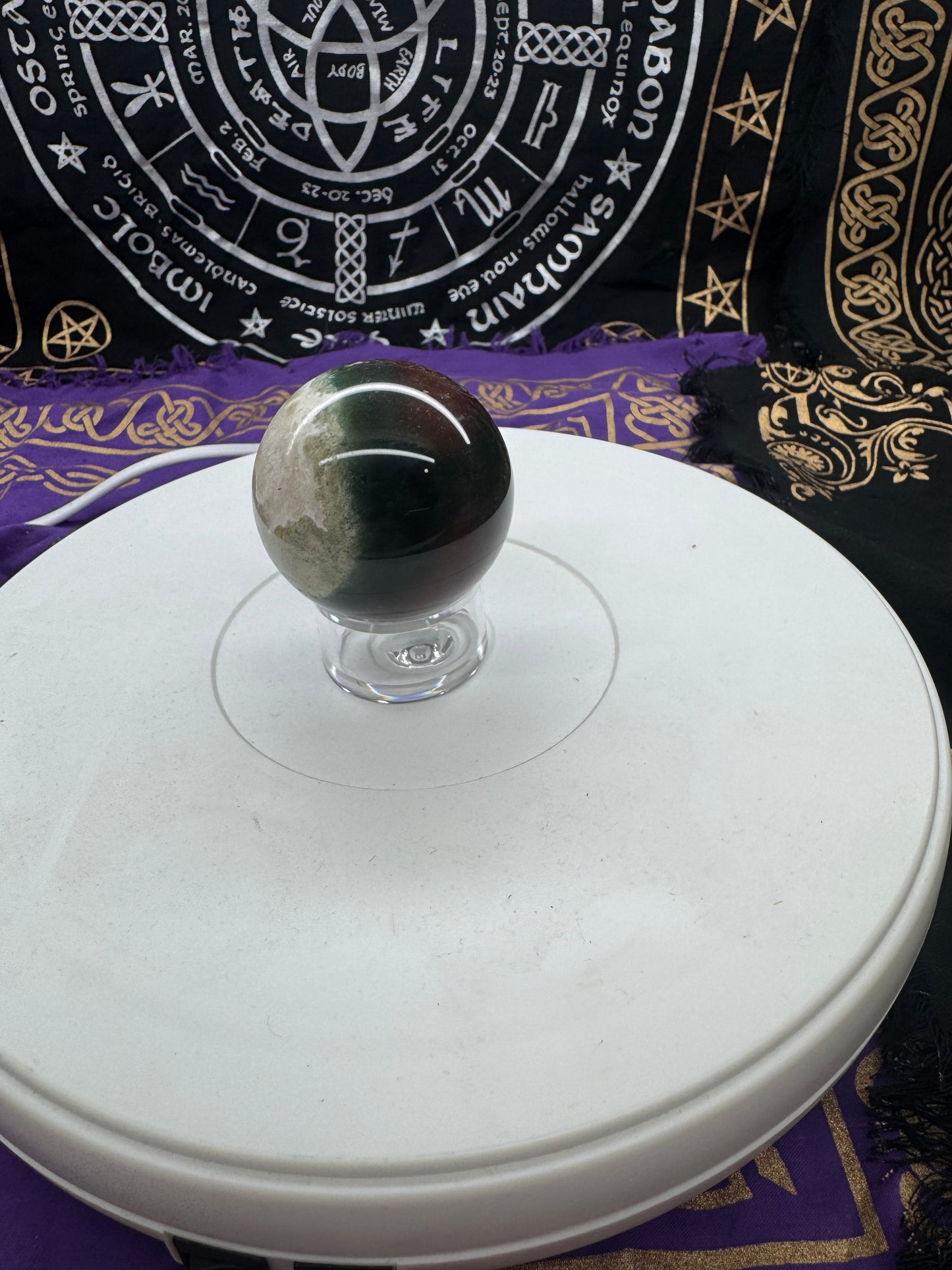 Ocean jasper sphere lft2#2