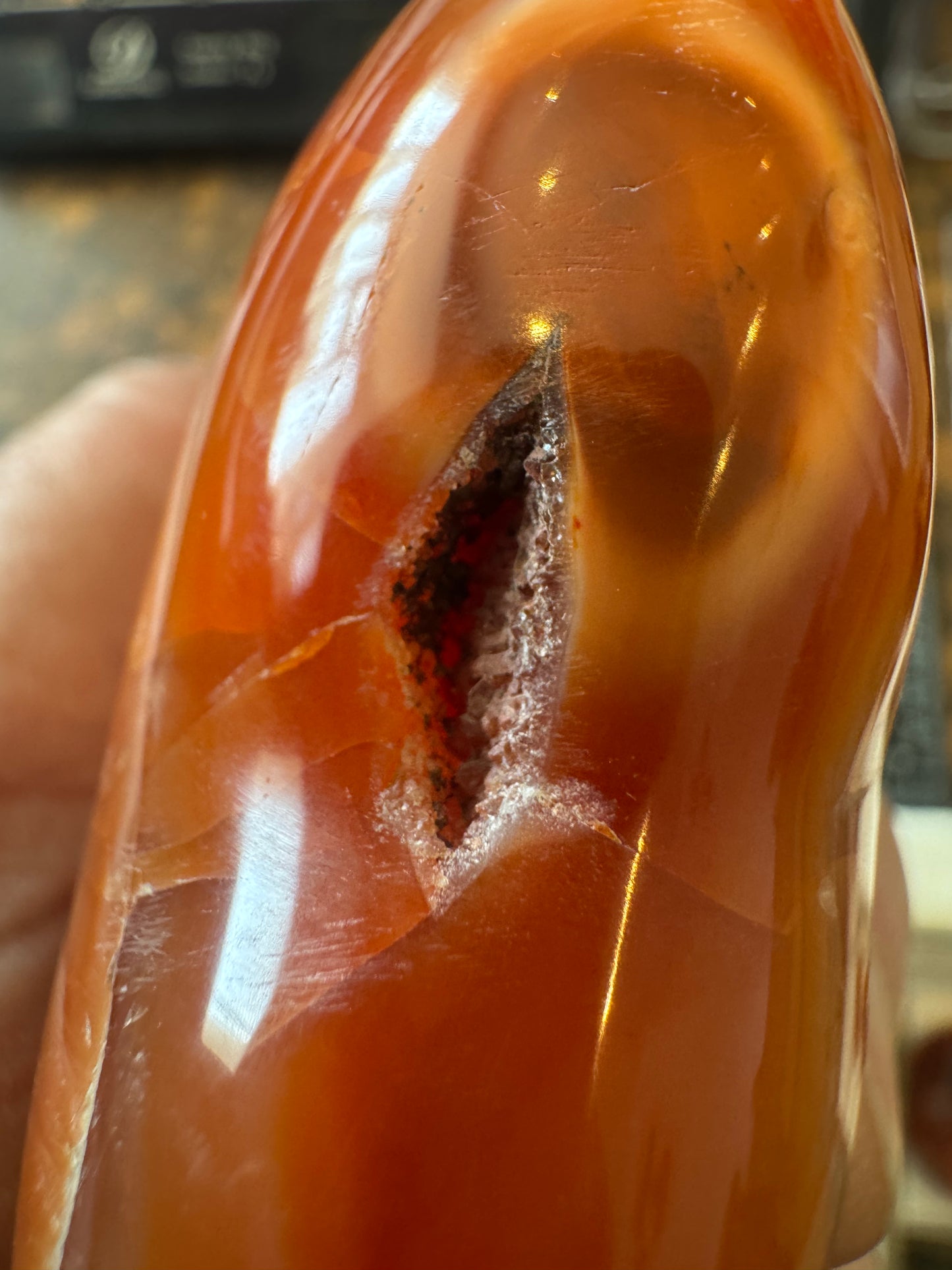 Carnelian Heart From Madagascar 314 grams DRB3# 5