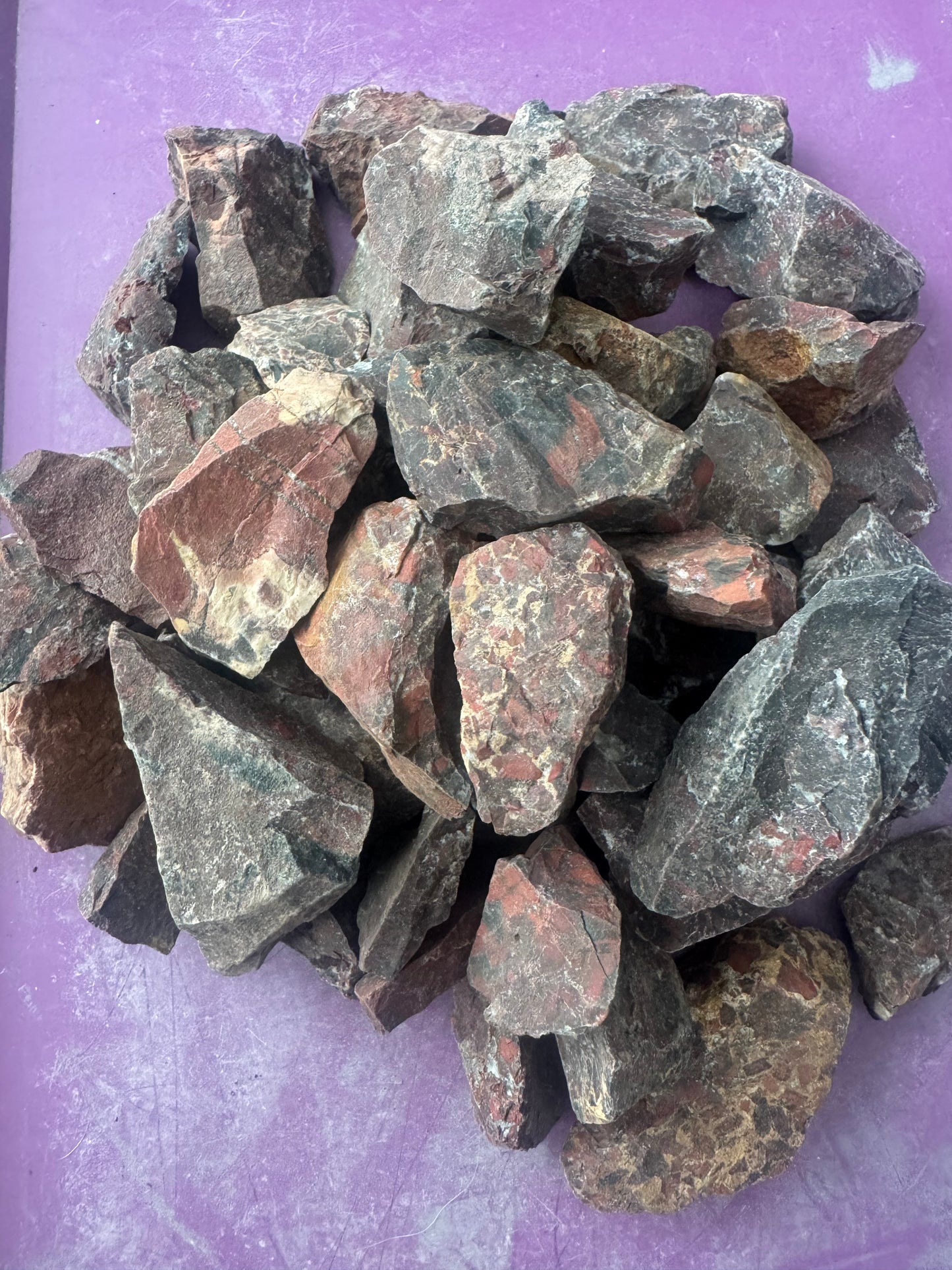 1kg Rough Brecciated Jasper – Natural 20–40mm Pieces