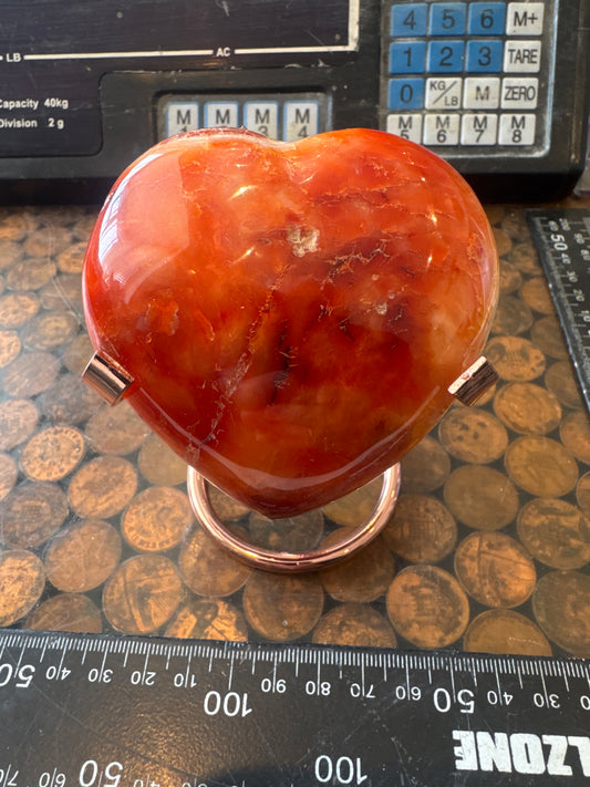 Carnelian Heart From Madagascar 274 grams  DRB3#6