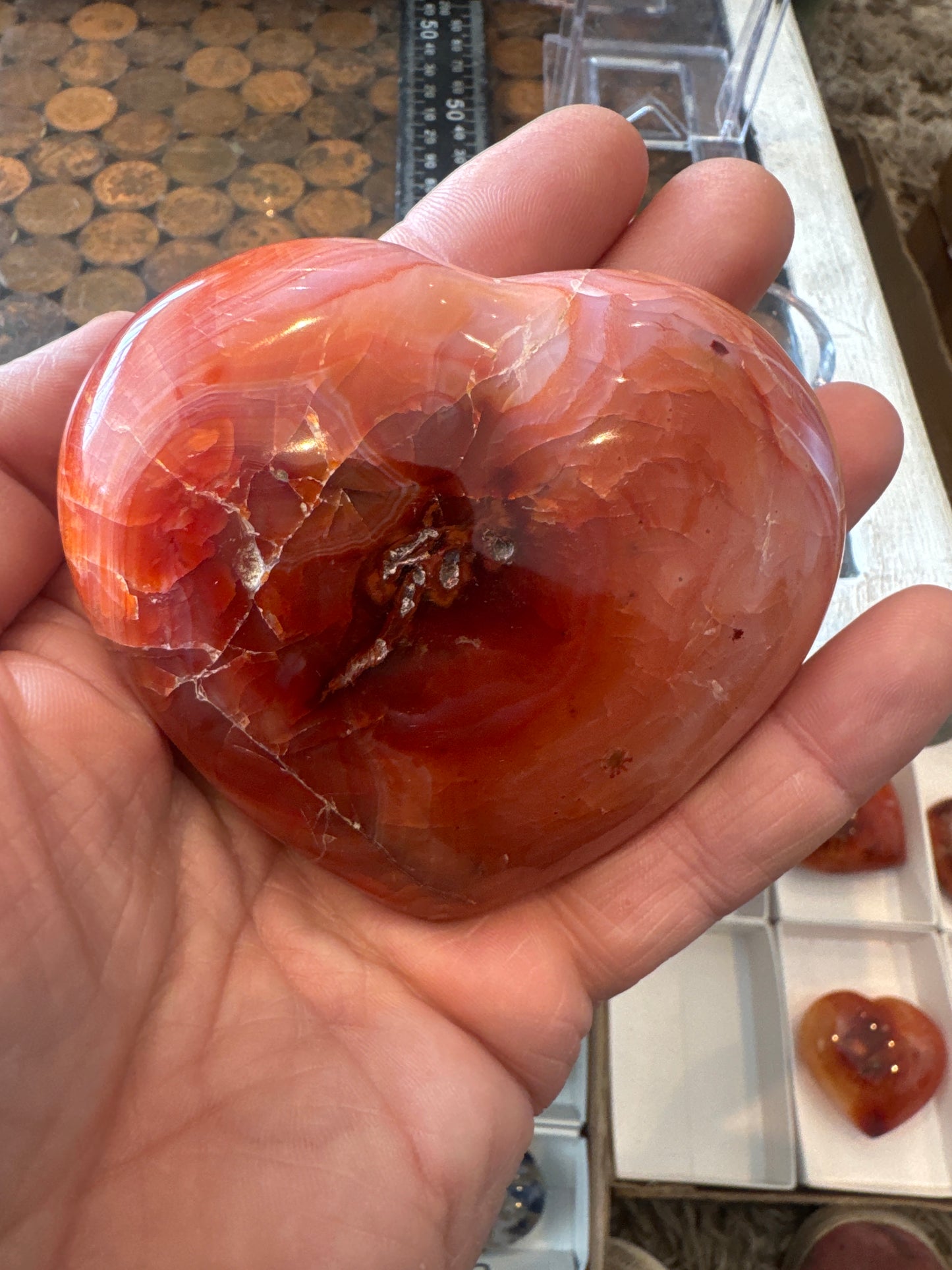Carnelian Heart From Madagascar 296 grams DRB3#8