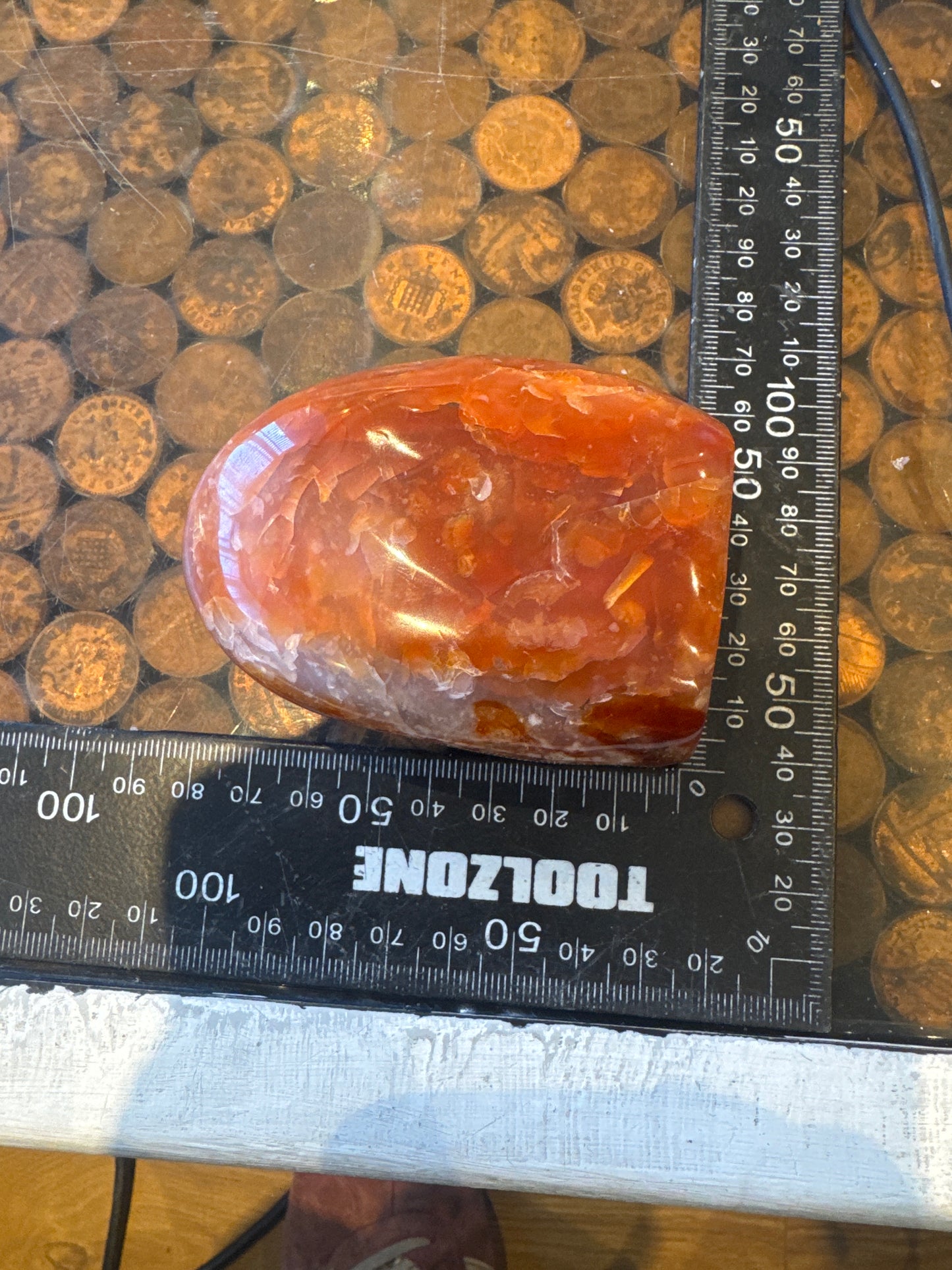 Carnelian freeform  From Madagascar 250 grams  EBY1#8