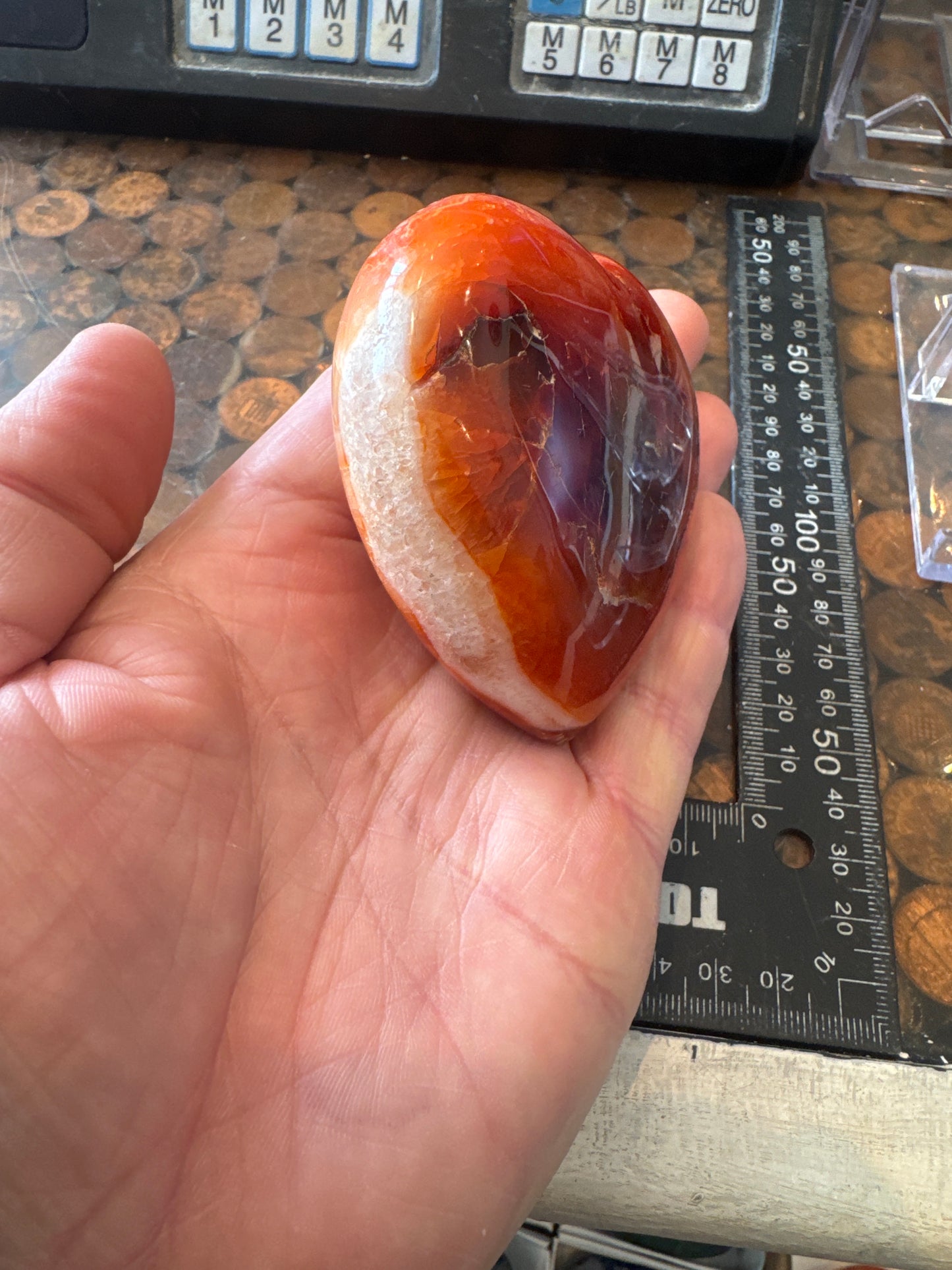 Carnelian Heart From Madagascar 274 grams  DRB3#6