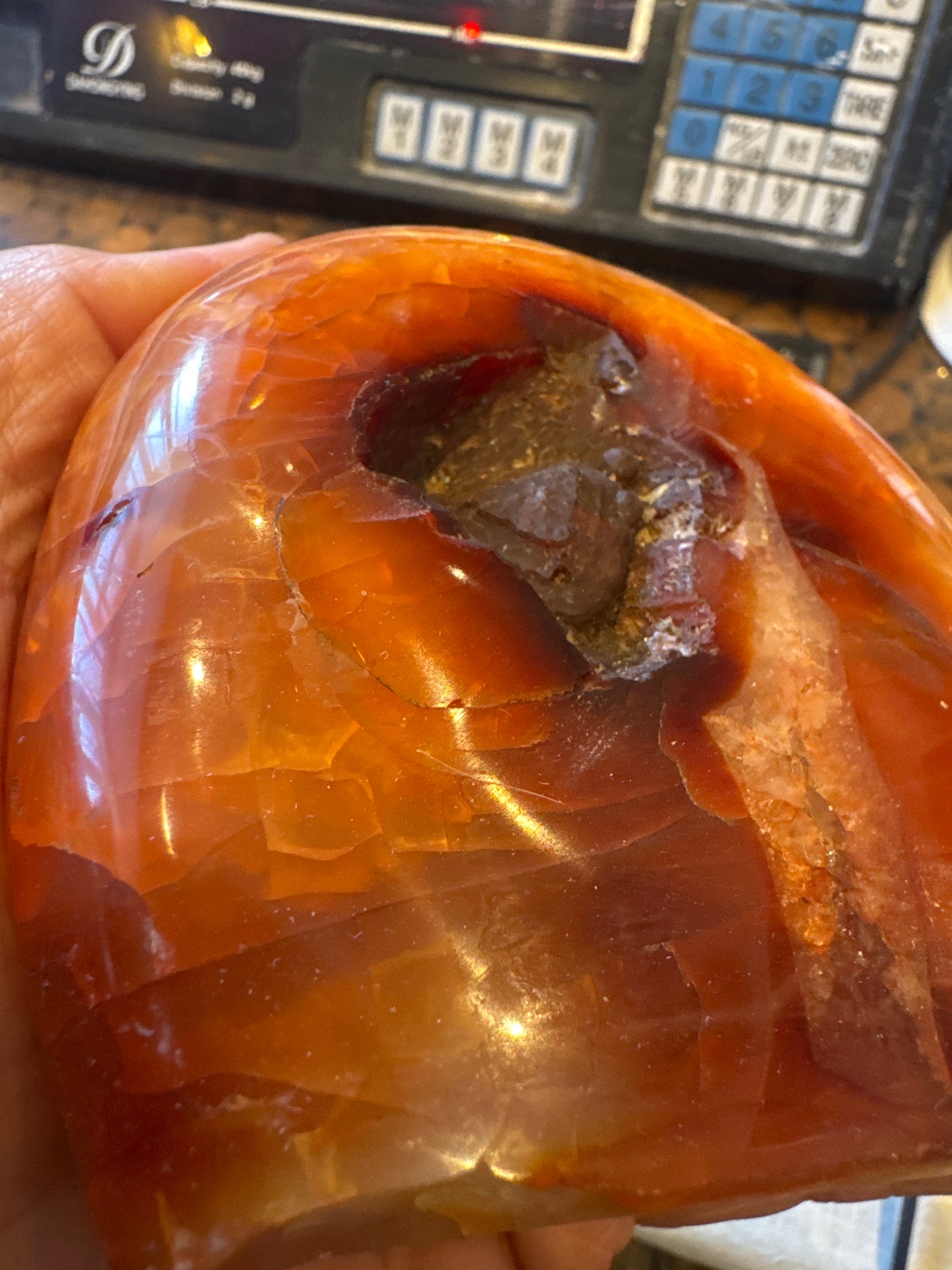 Carnelian freeform  From Madagascar 704 grams  EBY1#6
