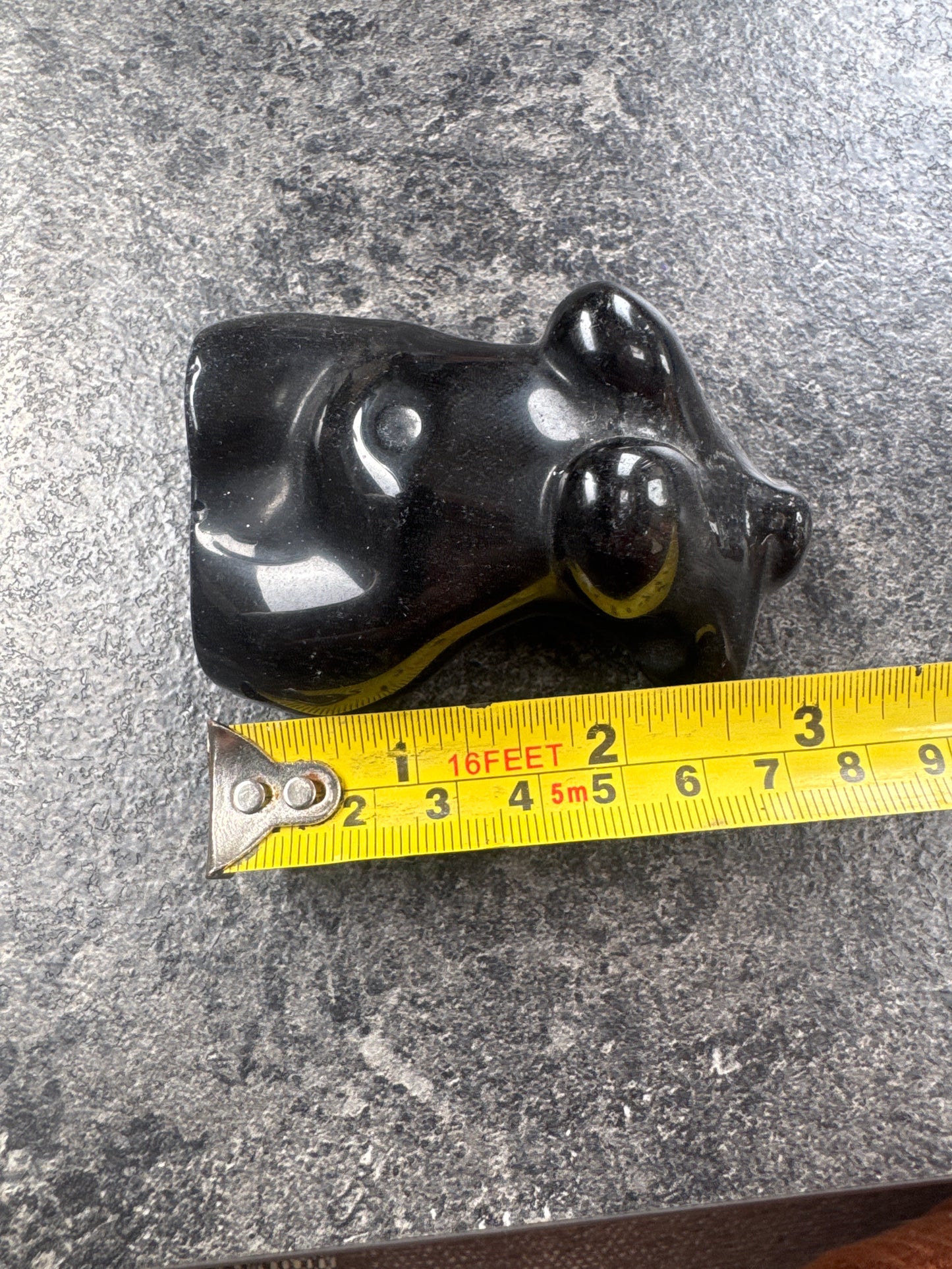 Black Obsidian 8 cm 179 grams Goddess small chip on rear eby3#5