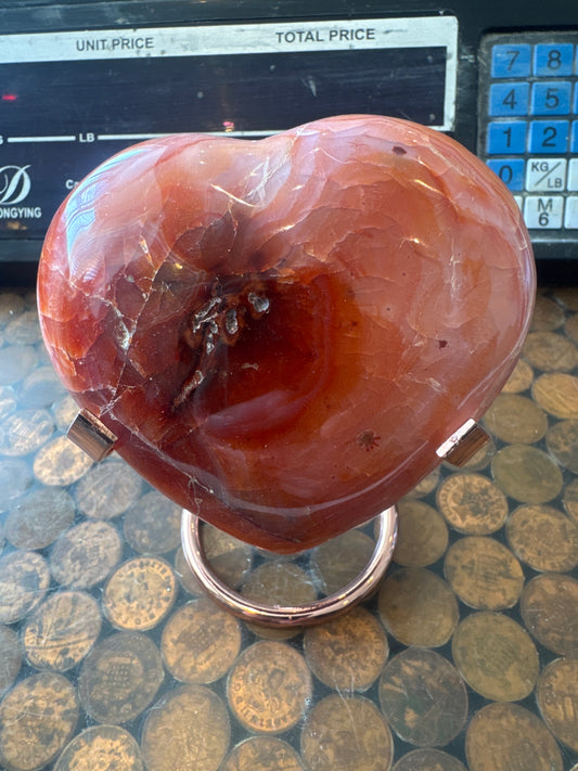 Carnelian Heart From Madagascar 296 grams DRB3#8