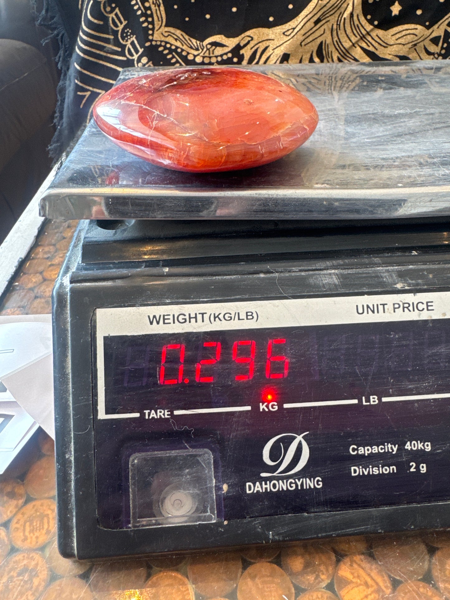 Carnelian Heart From Madagascar 296 grams DRB3#8