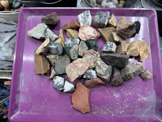 1kg Mixed Jasper Tumbling Rough (20-40mm)