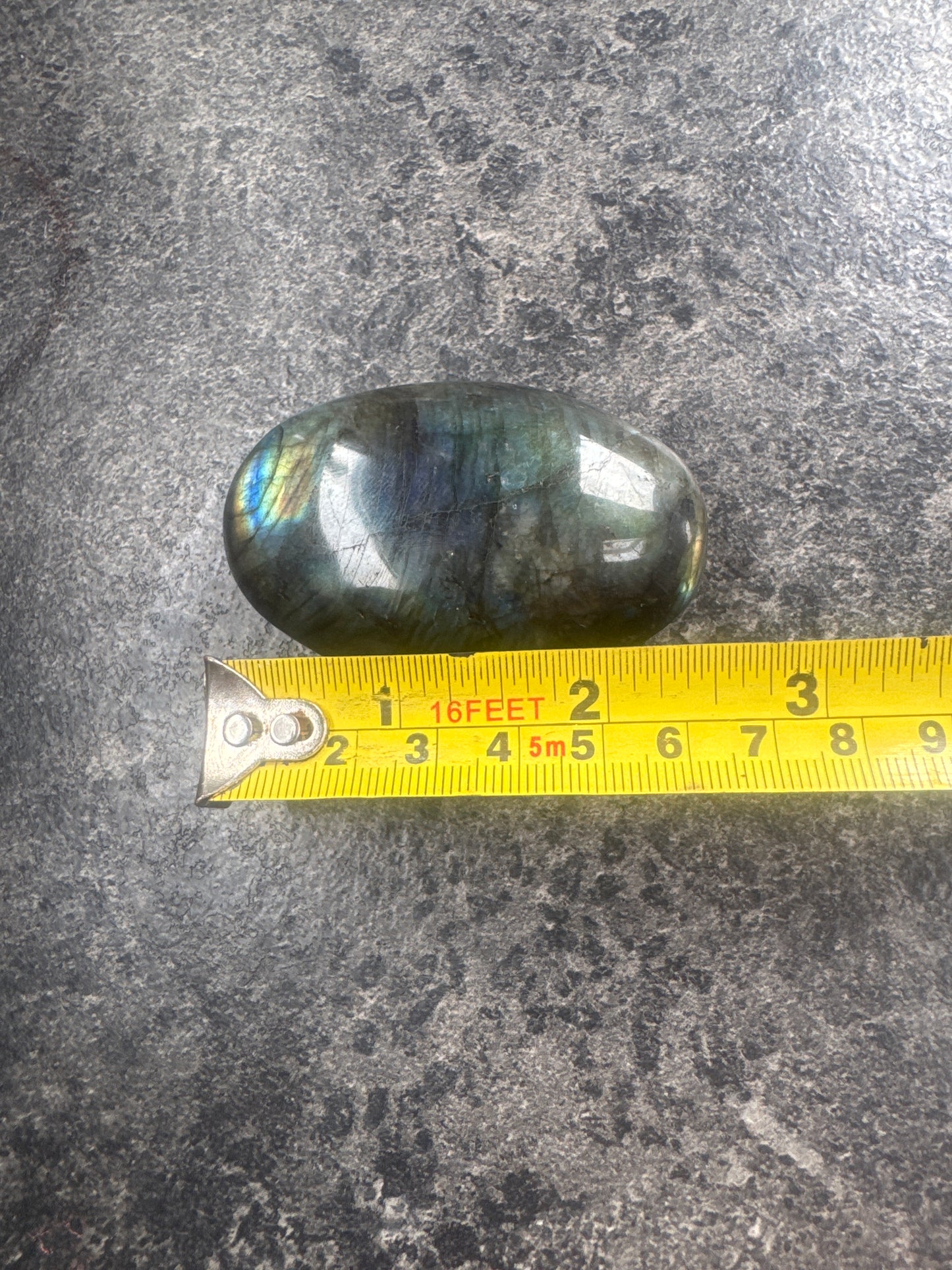 Labradorite Palmstone — Natural Flash & Protective Energy 95 grams EBY2#7