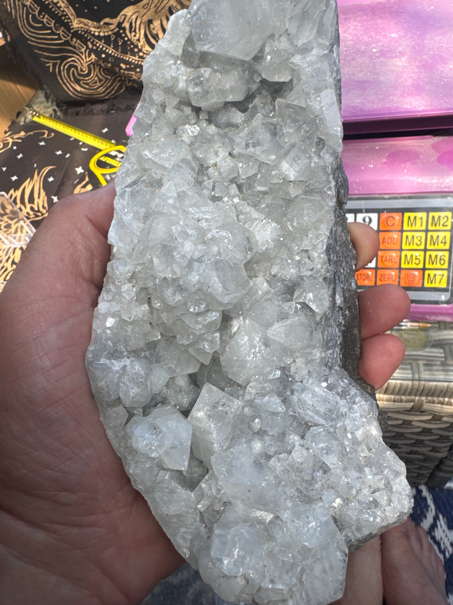Apophyllite cluster 1298 grams  f34#4