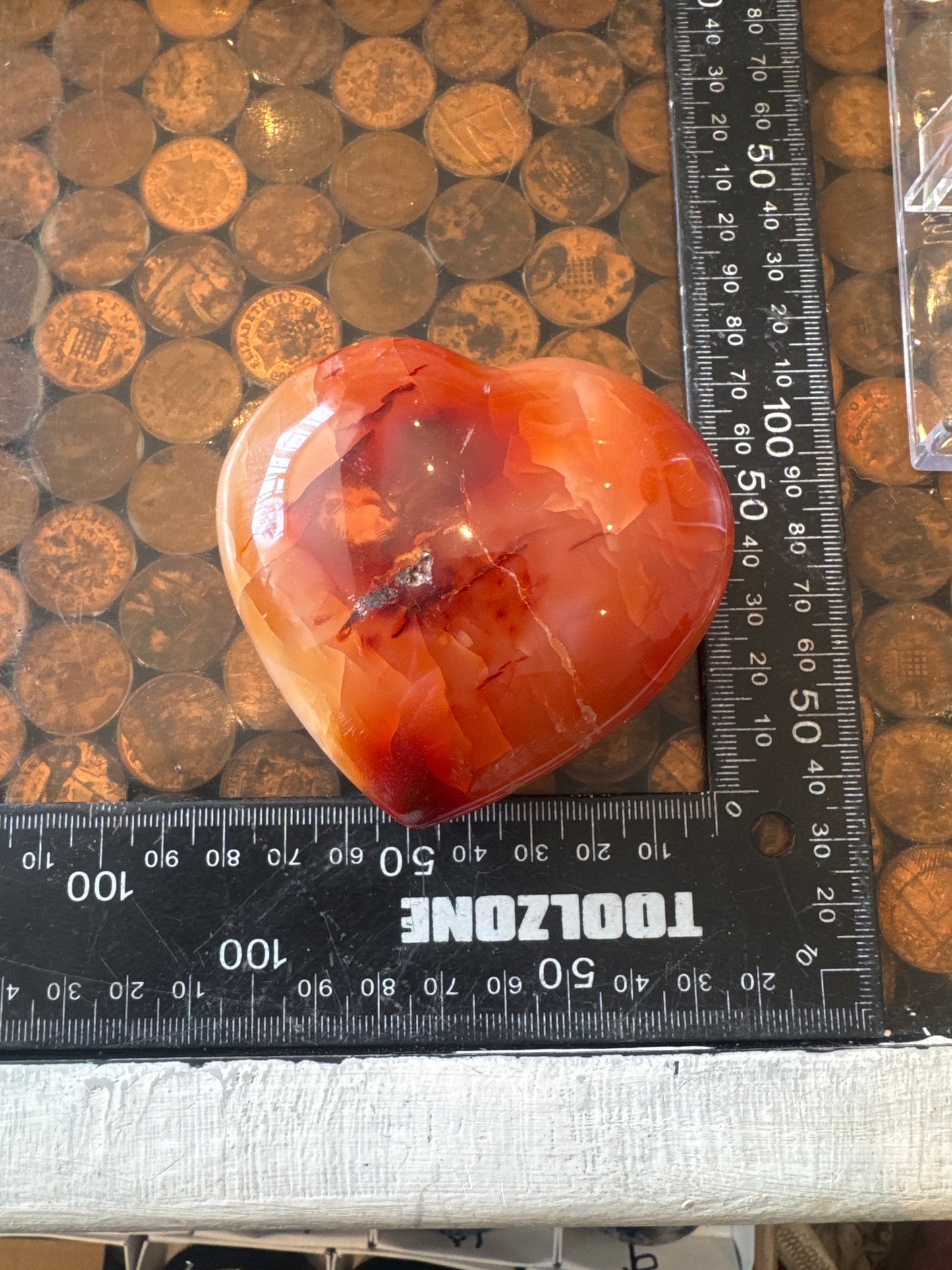 Carnelian Heart From Madagascar 248 grams  DRB3#7