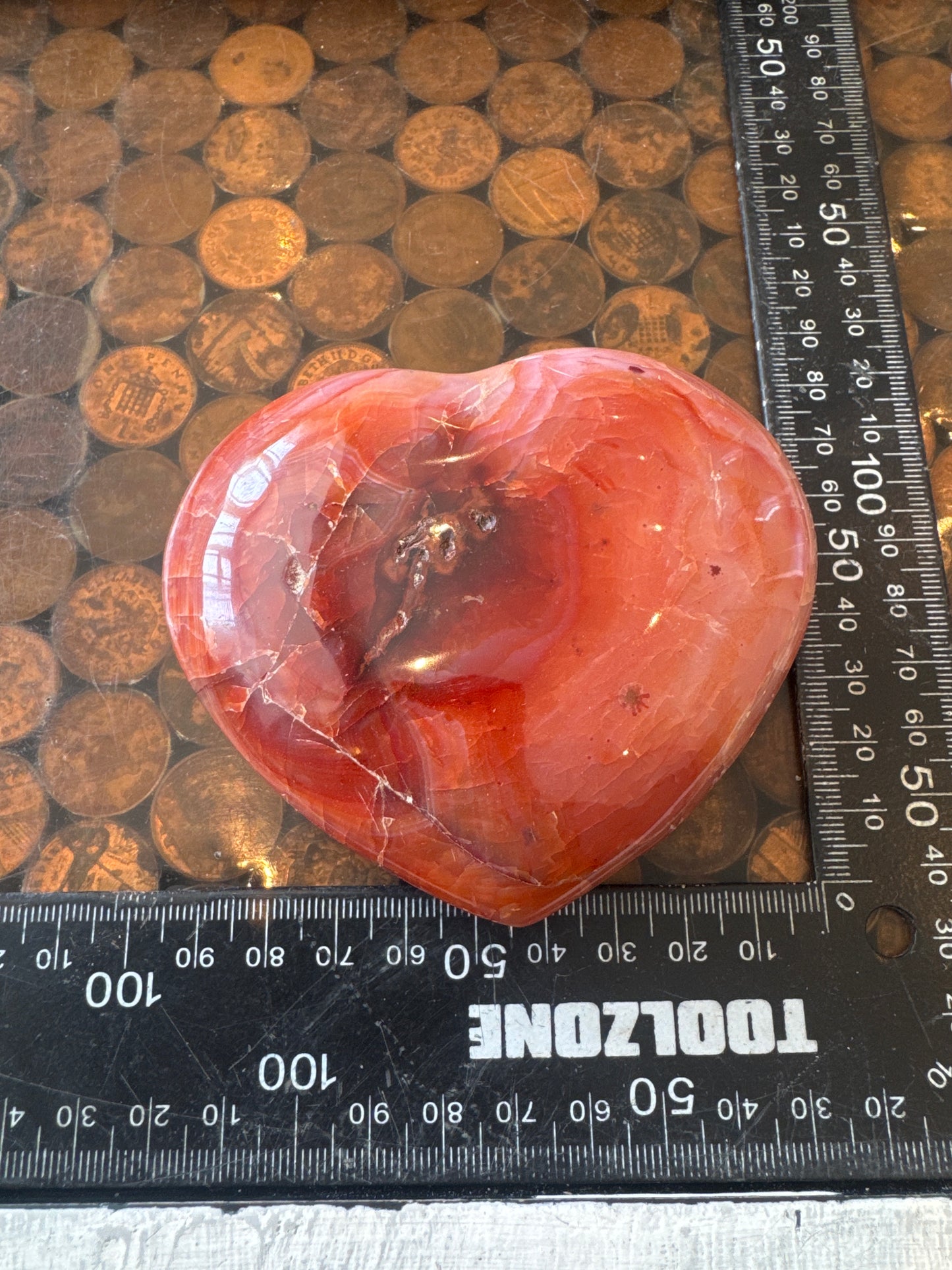 Carnelian Heart From Madagascar 296 grams DRB3#8