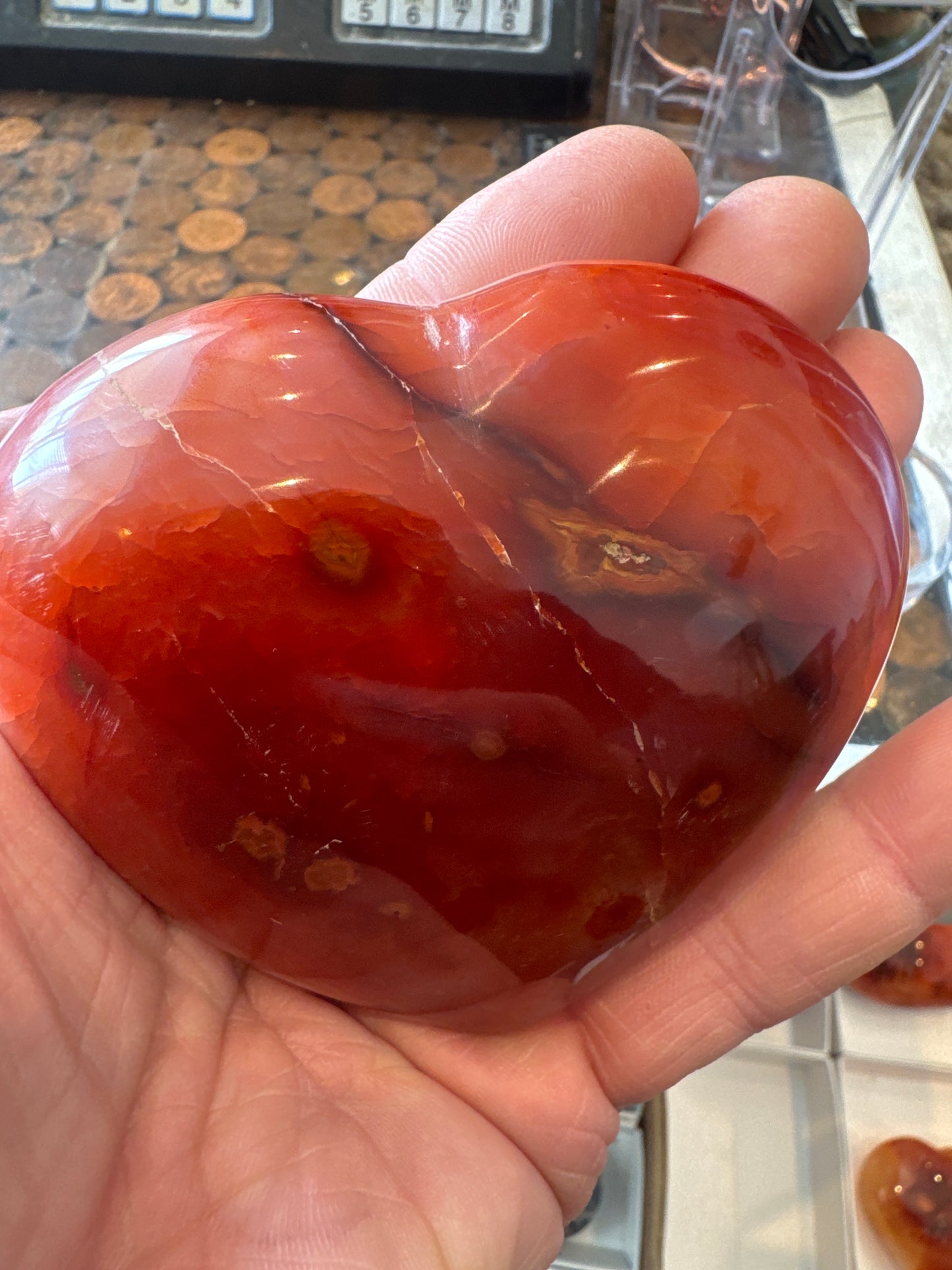Carnelian Heart From Madagascar 296 grams DRB3#8