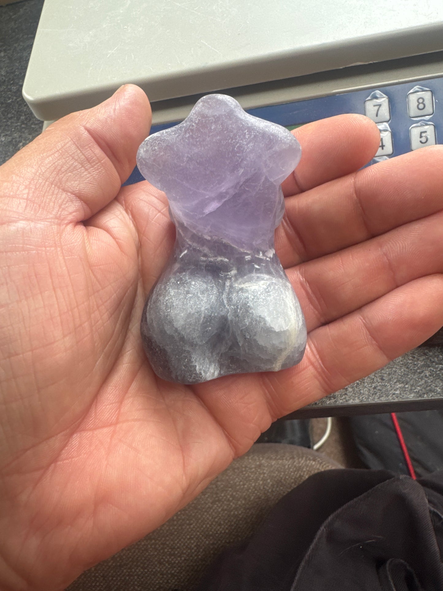 Fluorite Goddess Carving — 8 cm of Clarity, Flow & Feminine Wisdom eby3#7
