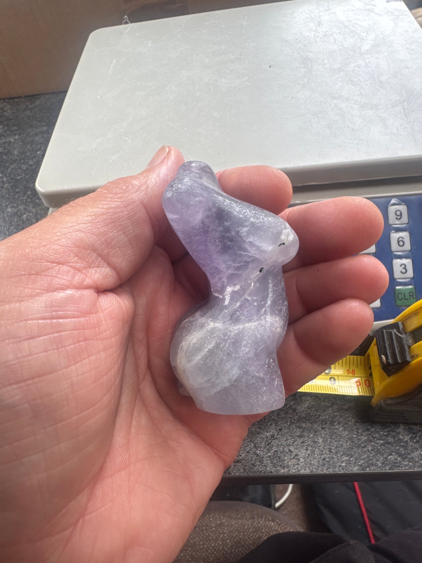Fluorite Goddess Carving — 8 cm of Clarity, Flow & Feminine Wisdom eby3#7