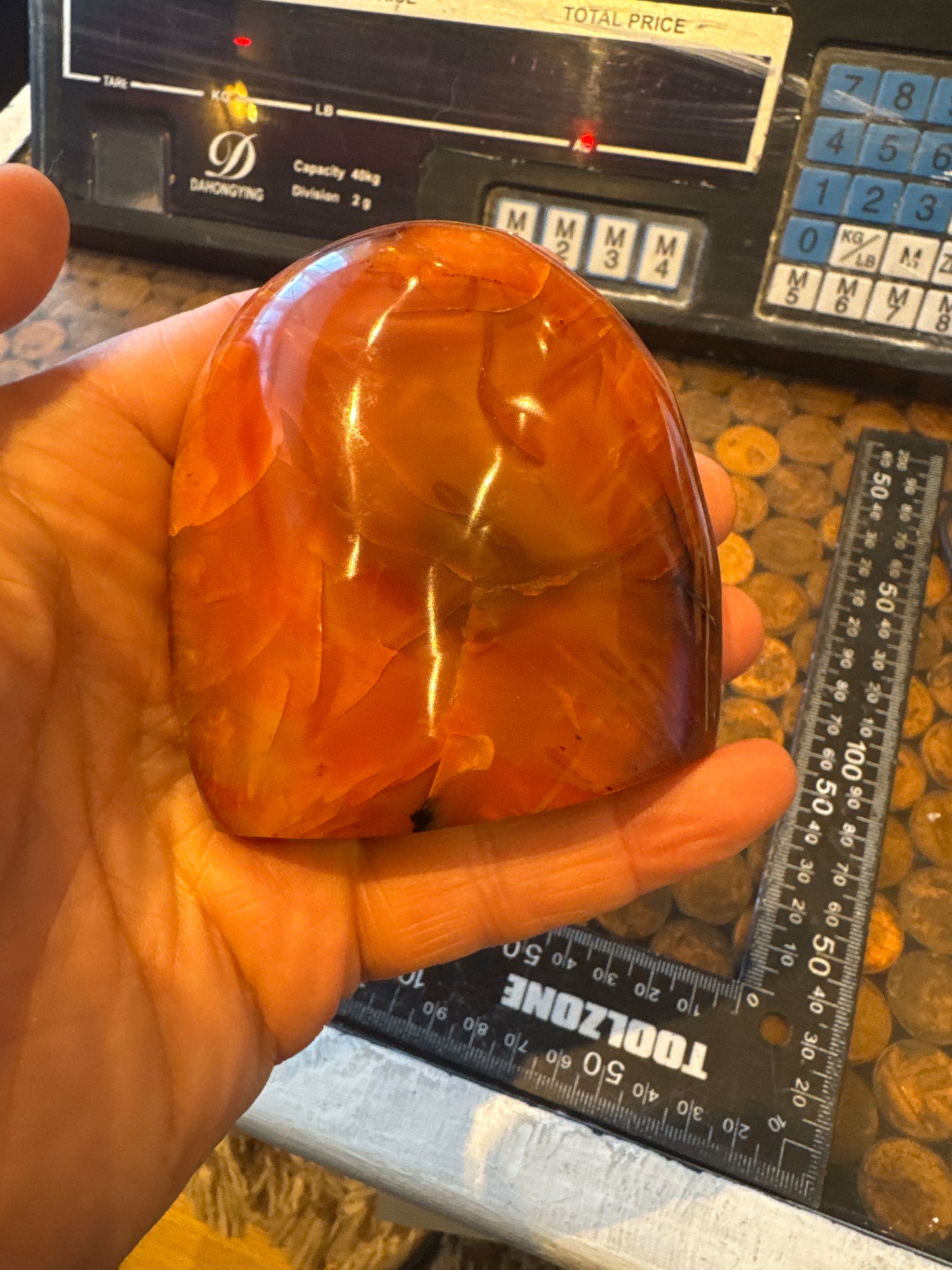 Carnelian freeform  From Madagascar 410 grams  EBY1#7
