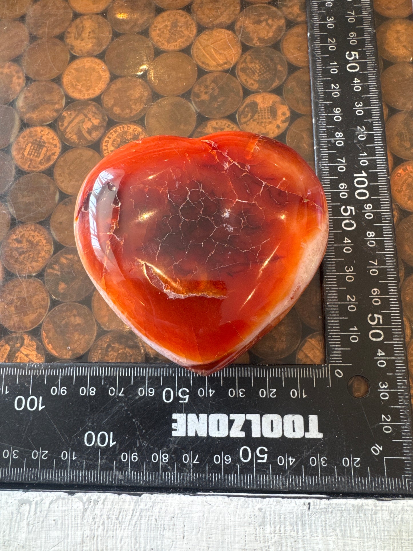 Carnelian Heart From Madagascar 274 grams  DRB3#6