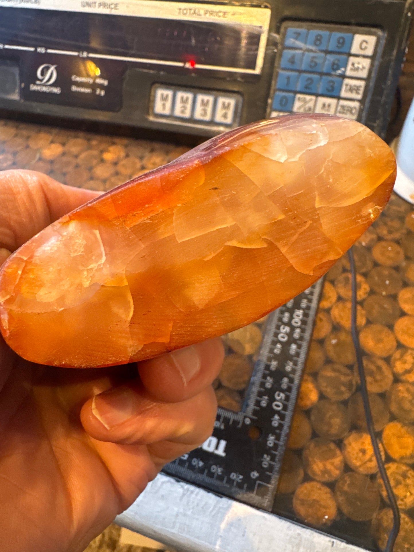 Carnelian freeform  From Madagascar 704 grams  EBY1#6