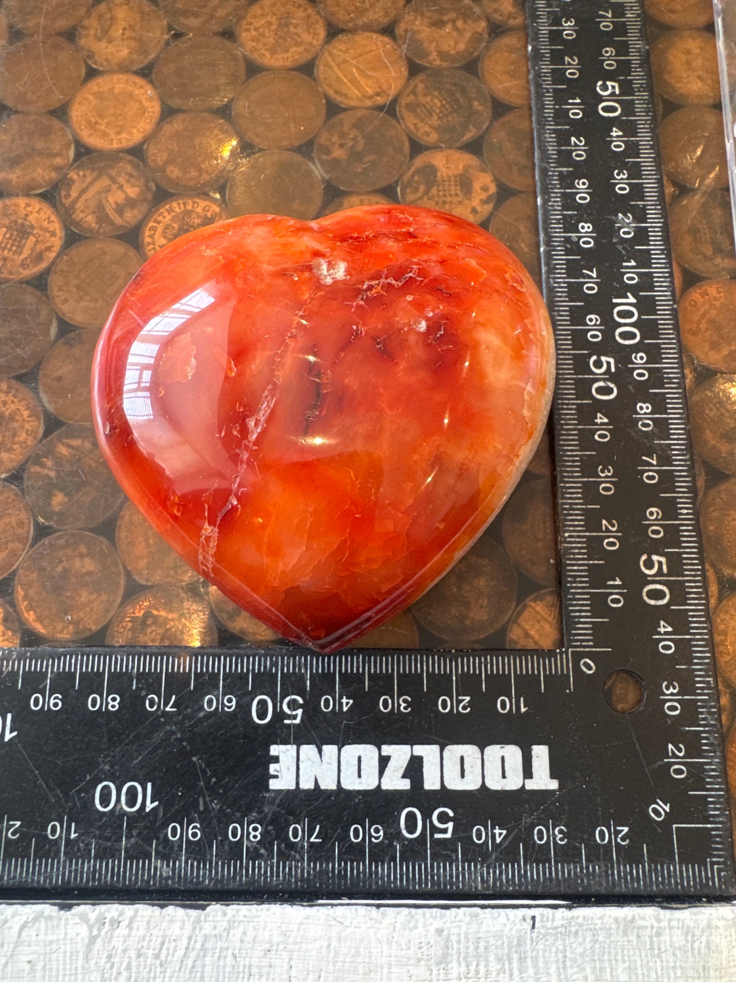 Carnelian Heart From Madagascar 274 grams  DRB3#6