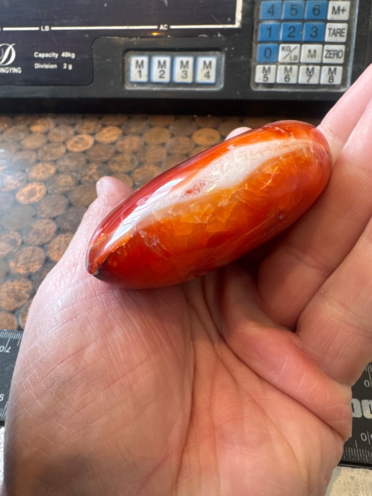 Carnelian Heart From Madagascar 274 grams  DRB3#6