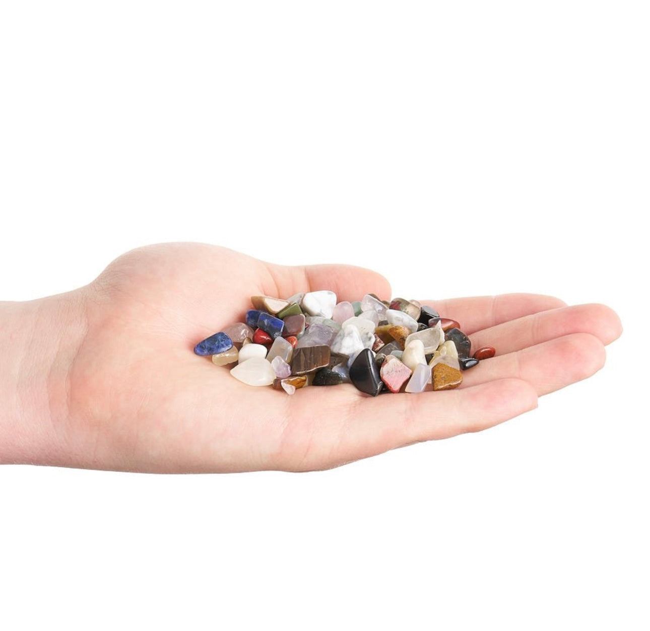 1kg Small Polished Tumblestones + Shropshire Crystals Booklets