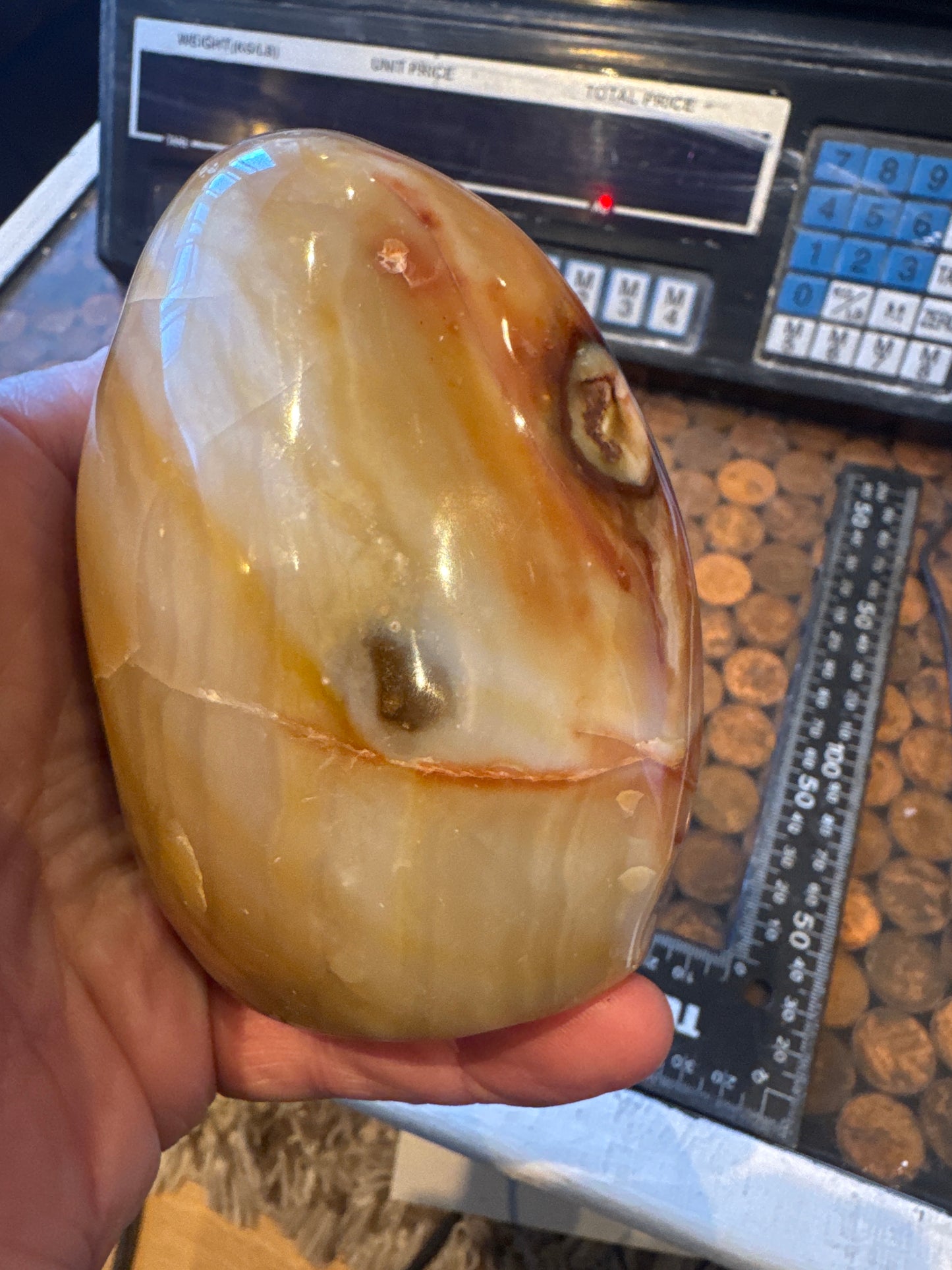 Carnelian freeform  From Madagascar 734 grams  EBY1#5