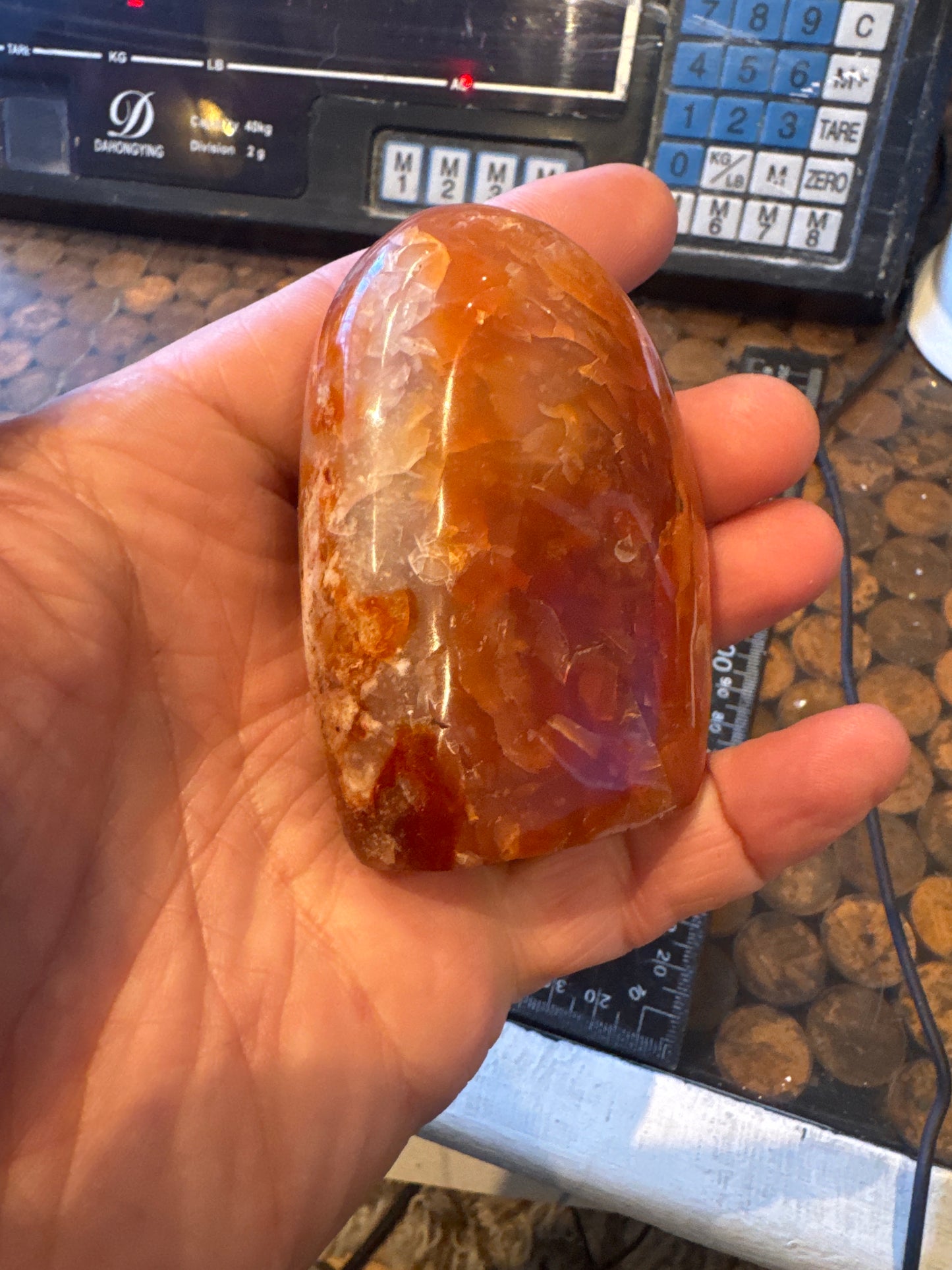 Carnelian freeform  From Madagascar 250 grams  EBY1#8