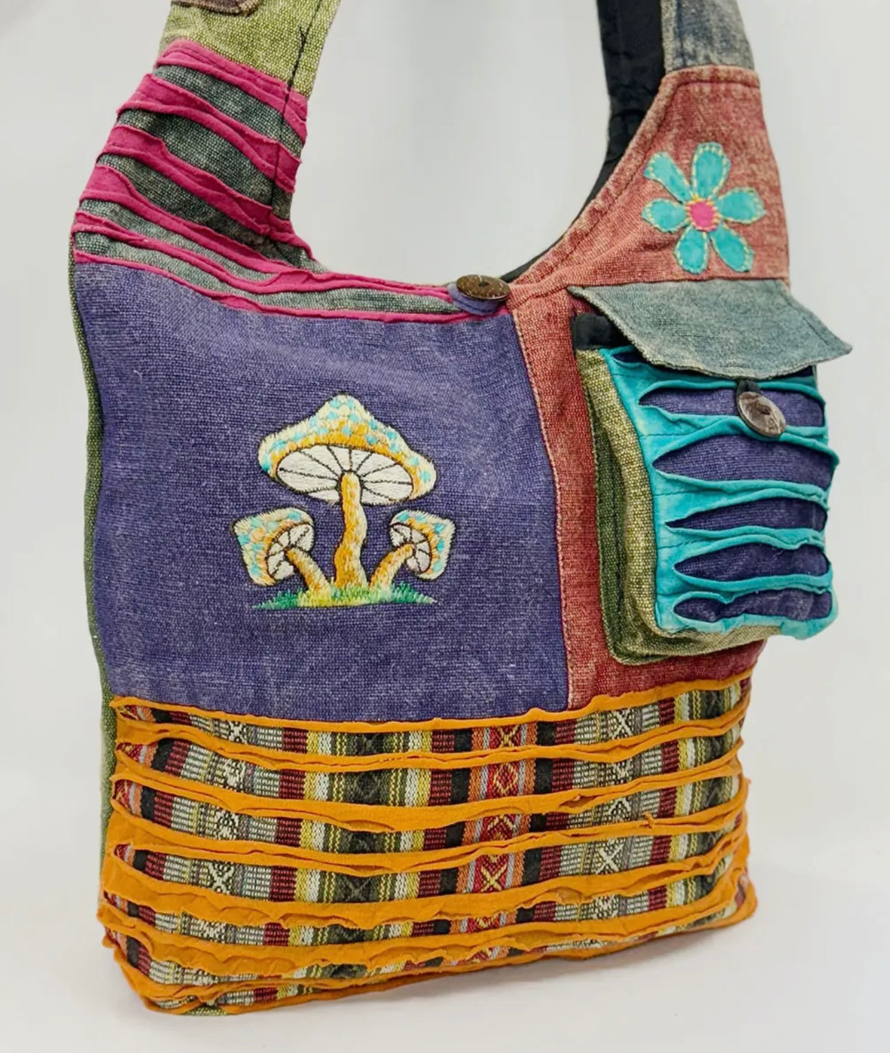 Mushroom Crossbody
Cotton Bag