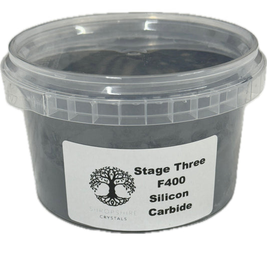 1 kg Silicon Carbide Grit – F400 (Virgin Grade, Resealable Pot)