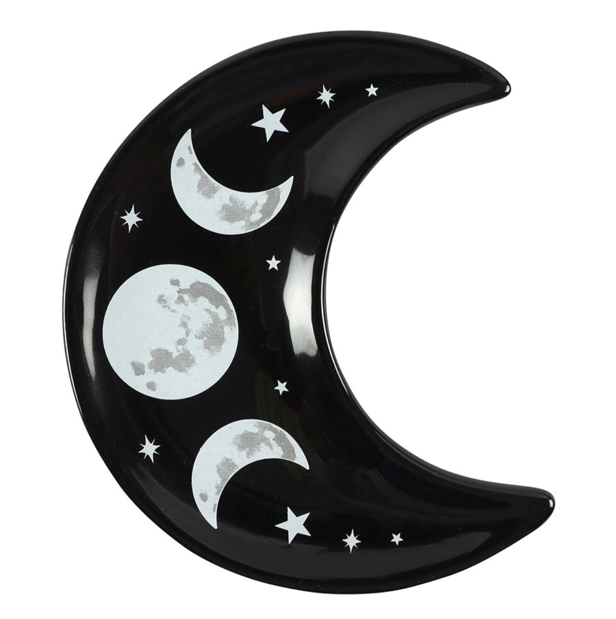 Ceramic Triple Moon Trinket Dish
Dimensions: H1.5cm × W10.5cm × D12cm