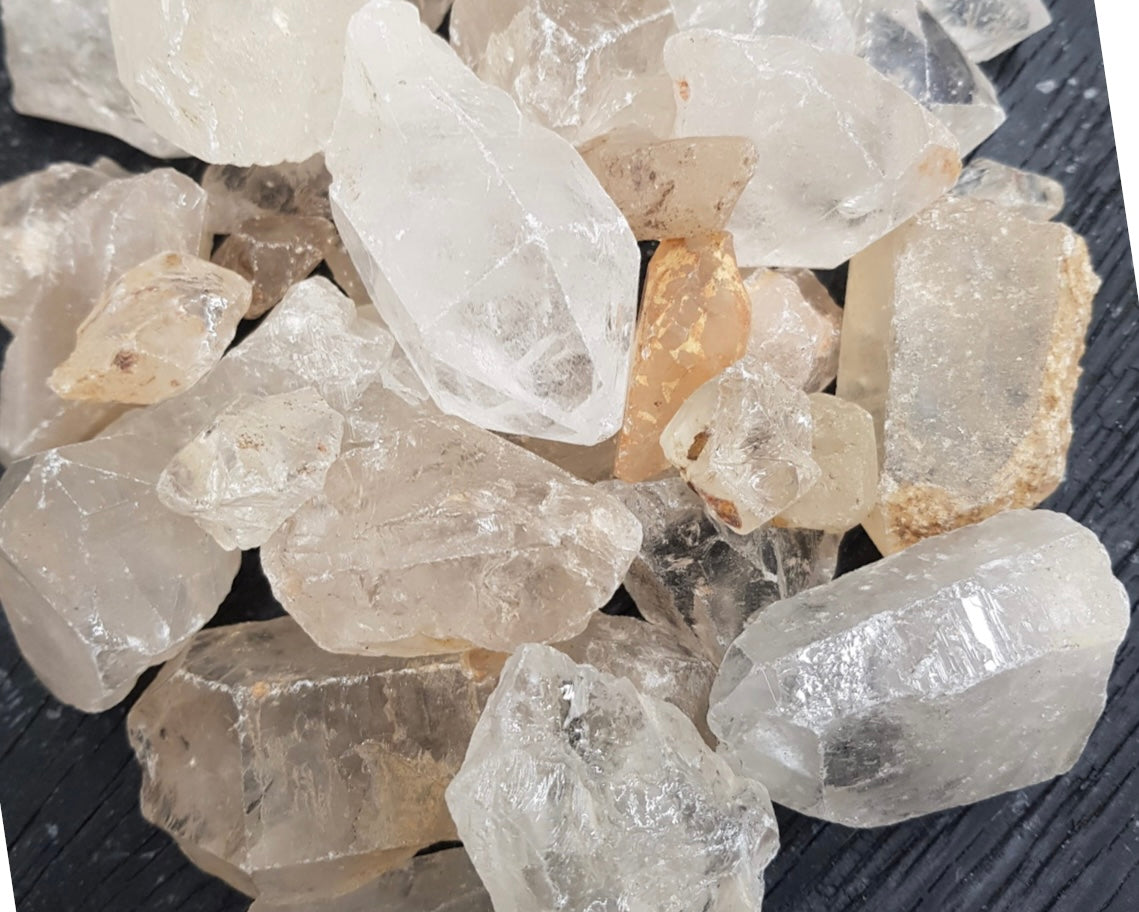 Rough clear quartz