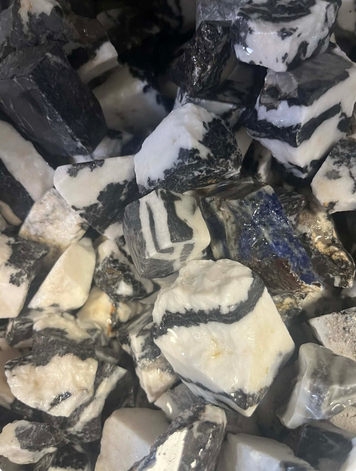 1kg Rough Zebra Jasper – Ideal for Tumbling & Craft Use