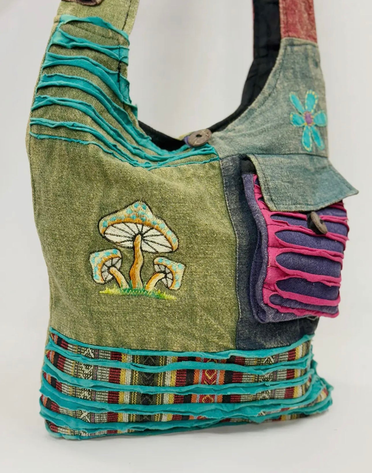 Mushroom Crossbody
Cotton Bag