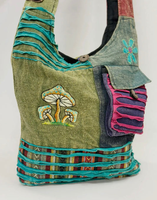 Mushroom Crossbody
Cotton Bag