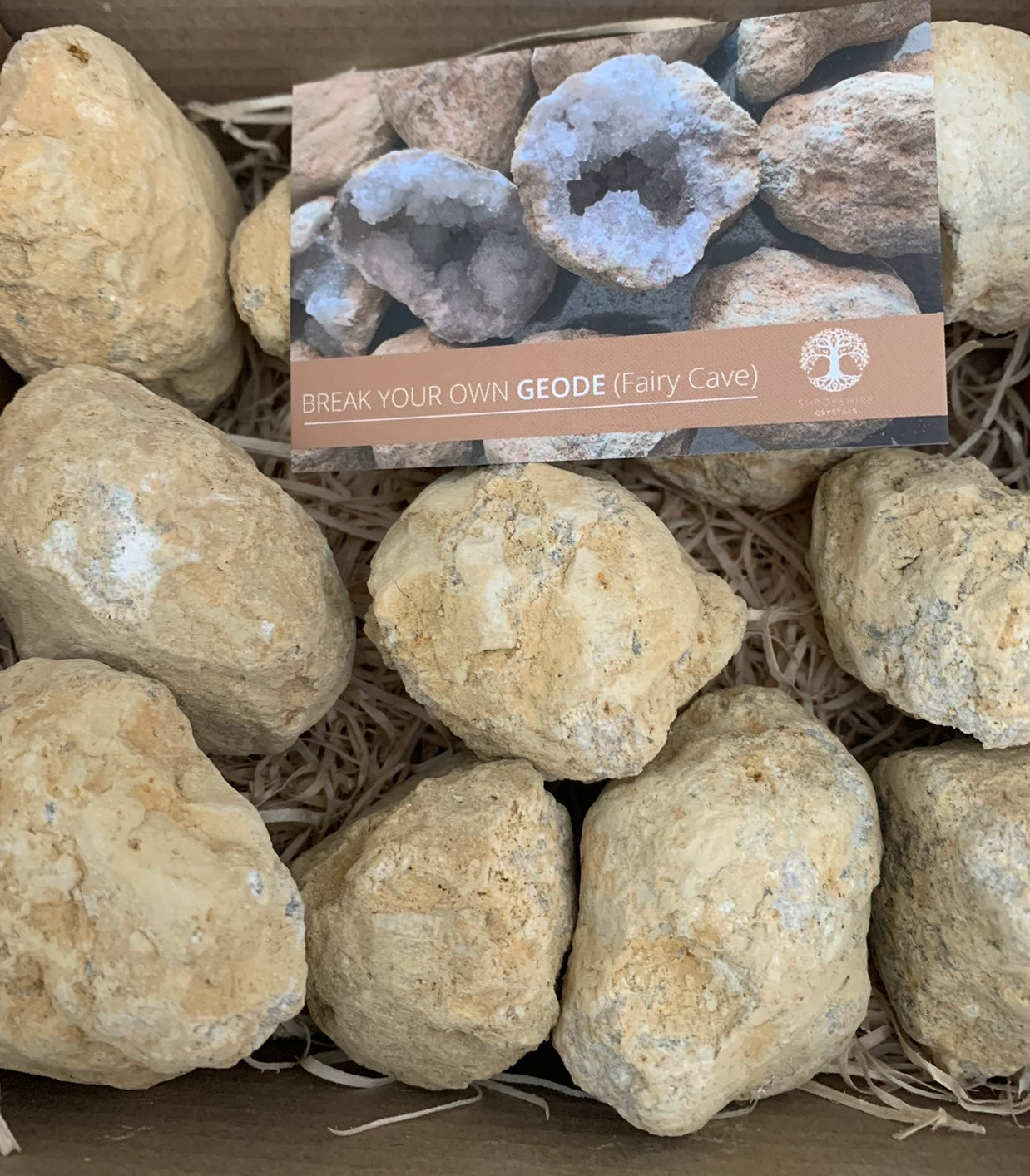 Break your own Geodes (Fairy Caves) 1kg average 8-10 geodes 4-6 cm
