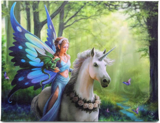 25X19CM REALM OF ENCHANTMENT CANVAS PLAQUE BY ANNE STOKES