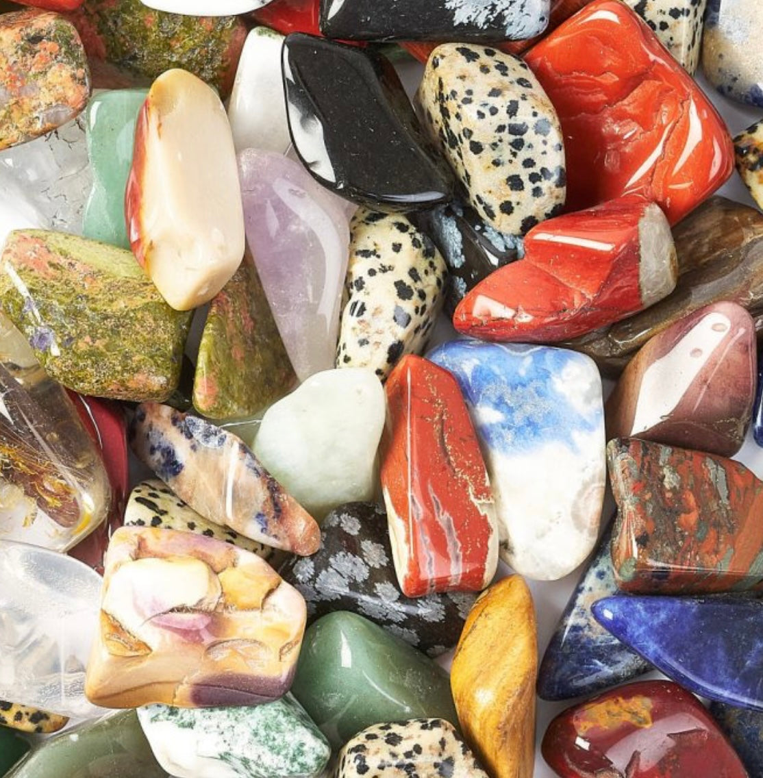 🌈 TUMBLESTONE MIX – LARGE 30–40 MM (1 KG)
