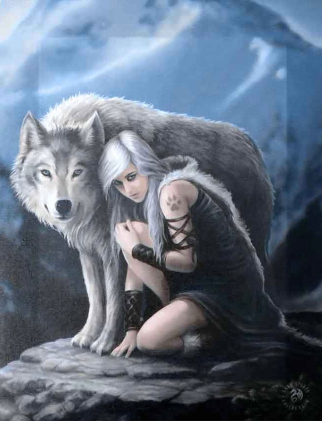 Small canvas print by fantasy artist Anne Stokes
Size: Small - 25 cm tall x 19 cm wide x 1.5 cm deep
Materials: Cotton canvas, wooden frame, alloy hanging hooks