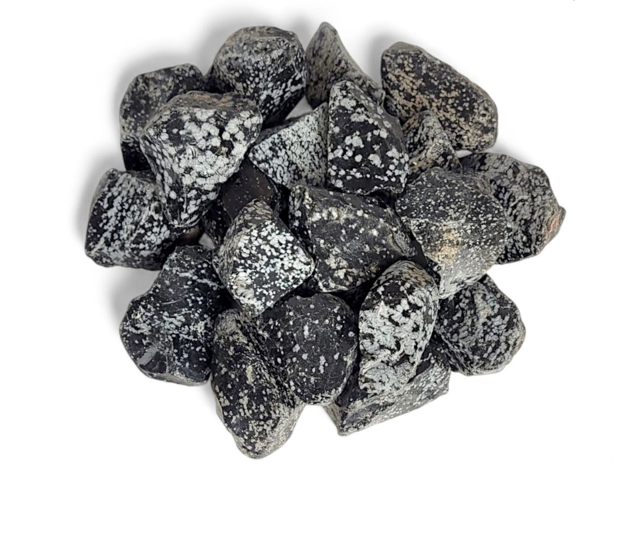 Rough snowflake obsidian