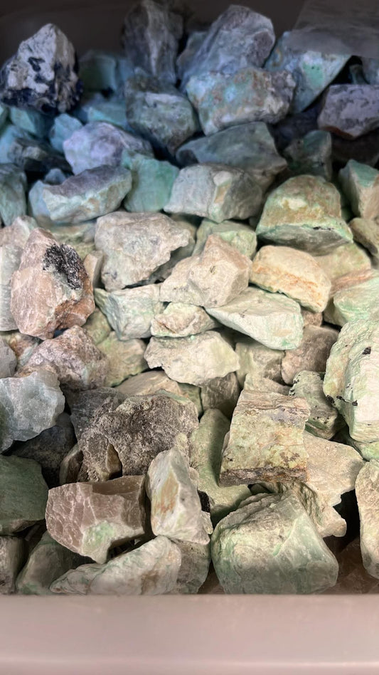 1kg Rough Green Moonstone (20-40mm) Natural Crystal